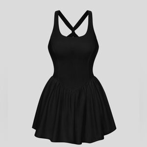 NEW Halara Breezeful Backless Corset Pocket Mini Pickleball Active Dress NWT